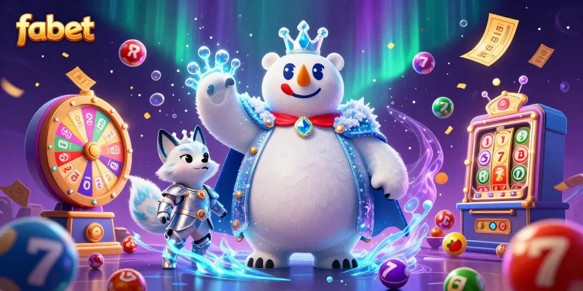 Experience exhilarating fun with fabet's vibrant lottery elements and stunning characters in a captivating casino scene.