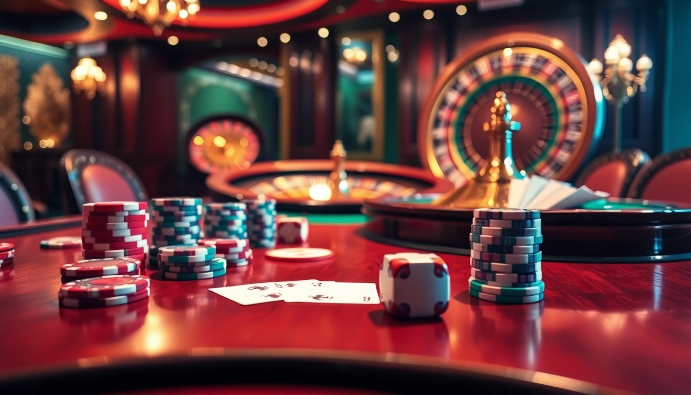 I9BET offers an exciting poker experience with vibrant chips and elegant cards on a luxurious table.