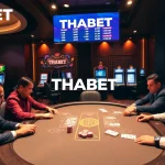 Engaging in a thrilling poker game at THABET's luxurious casino.